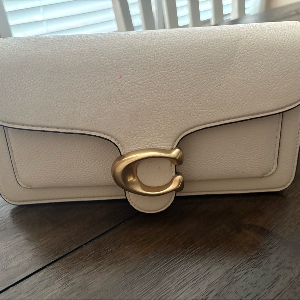 Coach Tabby 26 Leather Clutch with Gold Hardware